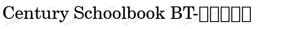 Century Schoolbook BT字体转换